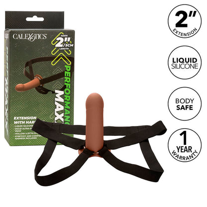 CALEXOTICS - PERFORMANCE MAXX EXTENSION MIT HARNESS BRAUN HAUT