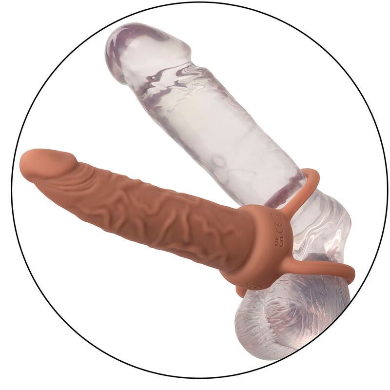 CALEXOTICS - PERFORMANCE MAXX WIEDERAUFLADBARER DUAL PENETRATOR, BRAUNE HAUT
