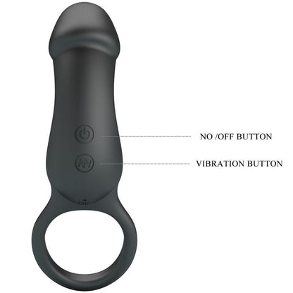 PRETTY LOVE - TRAE RING &amp; VIBRATOR SCHWARZ