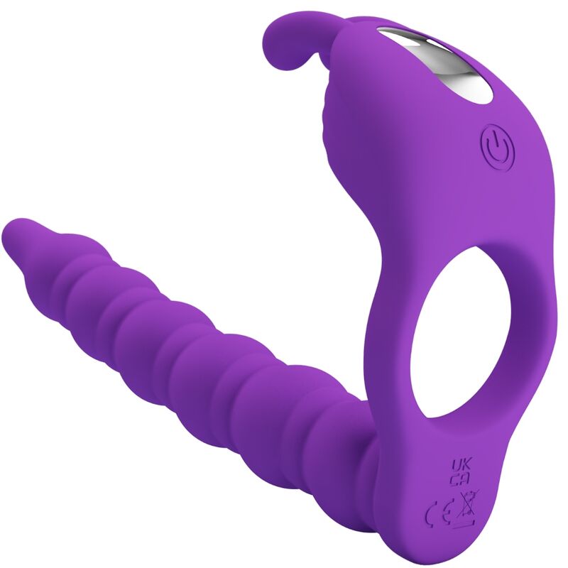 PRETTY LOVE - BLACKNEY PENISRING MIT LILA VIBRATOR-PLUG