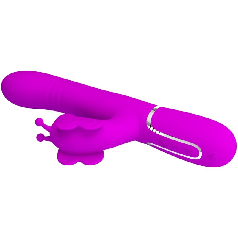 PRETTY LOVE - MULTIFUNKTIONS-RABBIT-VIBRATOR 4 IN 1 SCHMETTERLING FUCHSIA