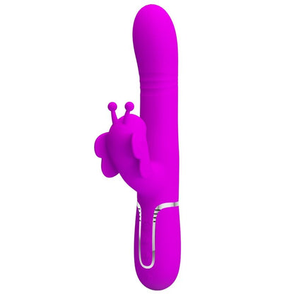 PRETTY LOVE - MULTIFUNKTIONS-RABBIT-VIBRATOR 4 IN 1 SCHMETTERLING FUCHSIA