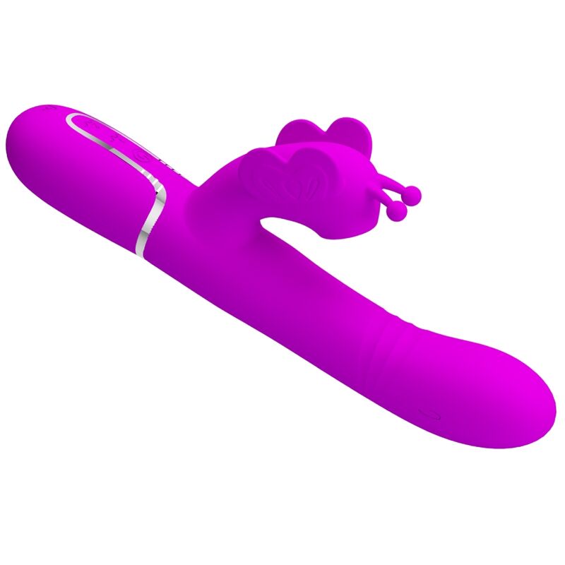 PRETTY LOVE - MULTIFUNKTIONS-RABBIT-VIBRATOR 4 IN 1 SCHMETTERLING FUCHSIA