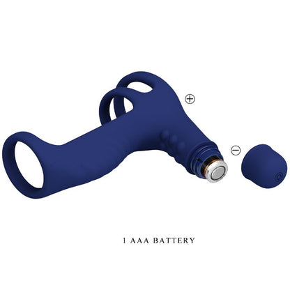 PRETTY LOVE - ELISH VIBRATIONSRING MIT VERLÄNGERUNG BLAU