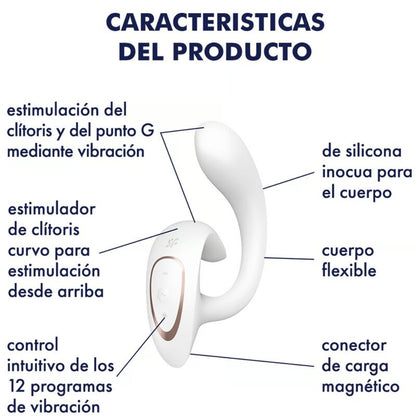 SATISFYER - G FÜR GÖTTIN 1 RABBIT VIBRATOR WEISS