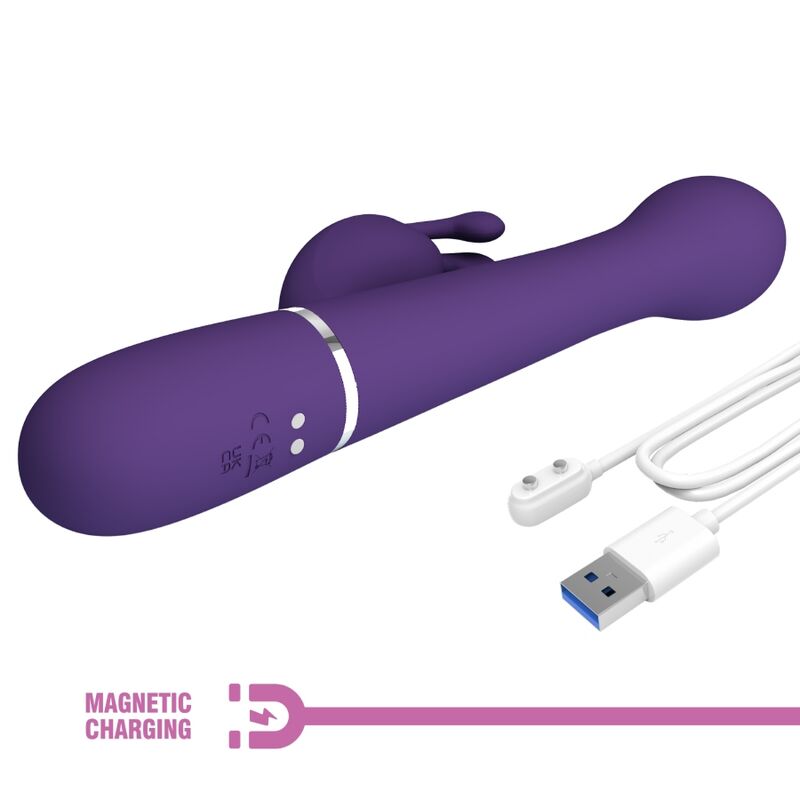 PRETTY LOVE - DEJON RABBIT VIBRATOR 3 IN 1 MULTIFUNKTION LILA