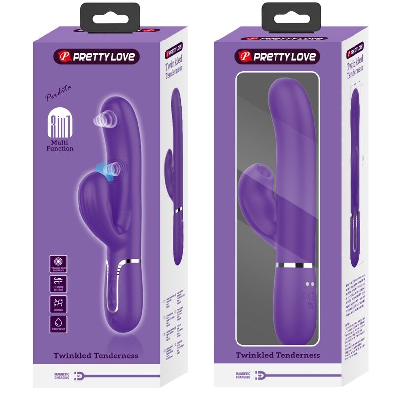 PRETTY LOVE - PERLITA G-SPOT VIBRATOR 3 IN 1 MULTIFUNKTION LILA