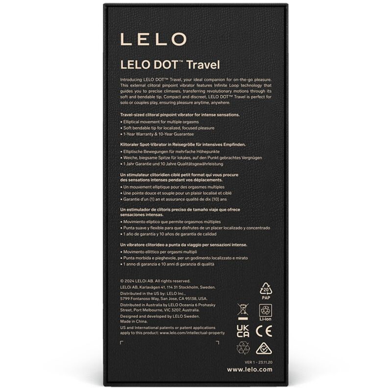 LELO - DOT TRAVEL KLITORISSTIMULATOR ROSA