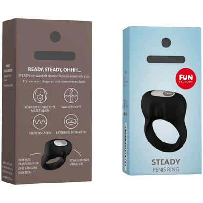 FUN FACTORY - STEADY VIBRATION COCK RING SCHWARZ