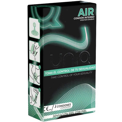 UNIQ - AIR LATEXFREIES FRAUENKONDOM 3 EINHEITEN