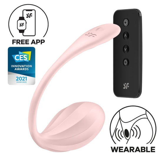 SATISFYER - GERIPPTER BLÜTENBLÜTENSTIMULATOR MIT G-PUNKT-FERNBEDIENUNG UND KOSTENLOSER APP