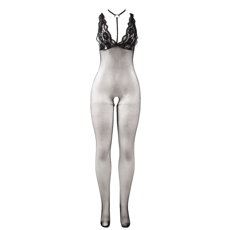 SUBBLIME - 951993 SCHWARZ TRANSPARENTER FISCHNETZ-BODYSTOCKING OHNE SCHRITT EINE GRÖSSE