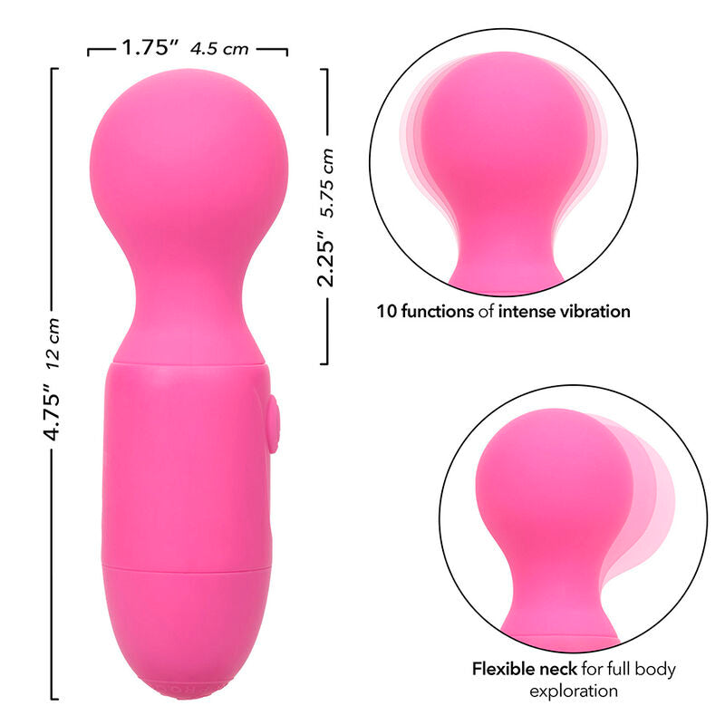 CALEXOTICS - ERSTMALS WIEDERAUFLADBARES MASSAGER 10 VIBRATIONEN ROSA