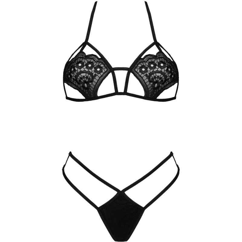 LIVCO CORSETTI FASHION - JIMENA LC 20216 BH + STRING SCHWARZ EINHEITSGRÖSSE