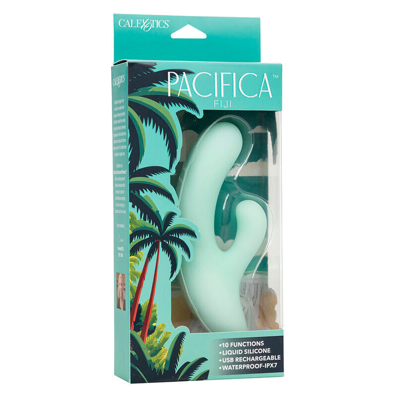 CALEXOTICS - PACIFICA FIJI VIBRATOR &amp; ESTIMULATOR G-PUNKT 10 VIBRATIONEN AQUA