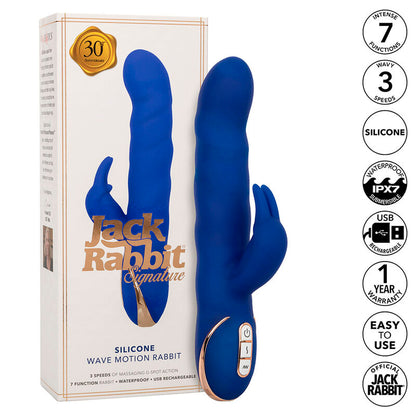 CALEXOTICS - JACK RABBIT VIBRATOR WAVE MOTION BLAU