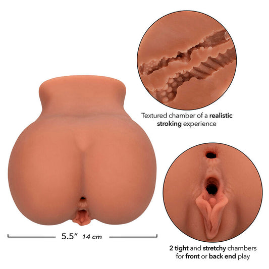 CALEXOTICS - THE ROLLER BABE DOPPELTER REALISTISCHER MASTURBATOR, FLEISCH