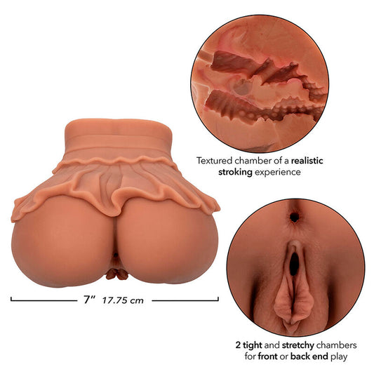 CALEXOTICS - THE HOMECOMING QUEEN DOPPELTER REALISTISCHER MASTURBATOR KARAMELL