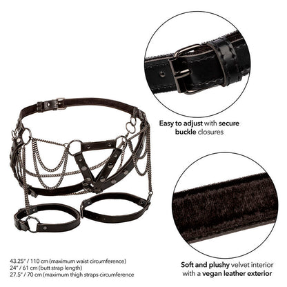 CALEXOTICS - EUPHORIA MULTICHAIN ​​OBERSCHENKELHARNESS PREMIUM