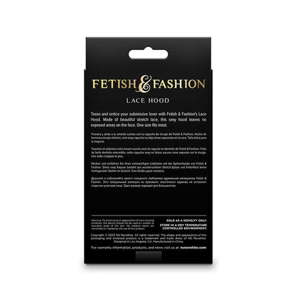 NS NOVELTIES - FETISH &amp; FASHION SPITZENHAUBE SCHWARZ