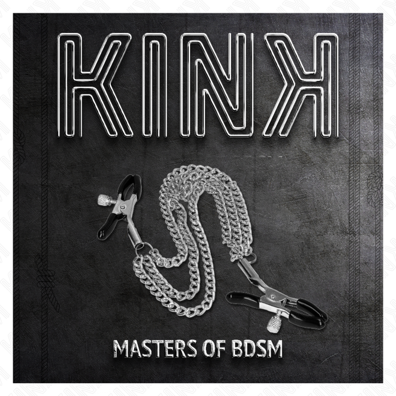 KINK - NIPPELKLAMMER MIT 3 KETTEN SILBER 20/23/28 CM