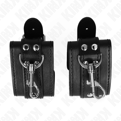 KINK - ABSCHLIESSBARE DUNGEON HANDGELENKFESSELN SCHWARZ VERSTELLBAR 21-28 CM X 5,5 CM