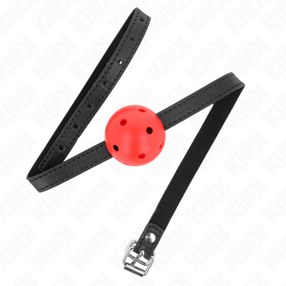 KINK - SIMPLICITY ROT ATMUNGSAKTIVER 4,5 CM BALLKNEBEL 62 x 1,5 CM