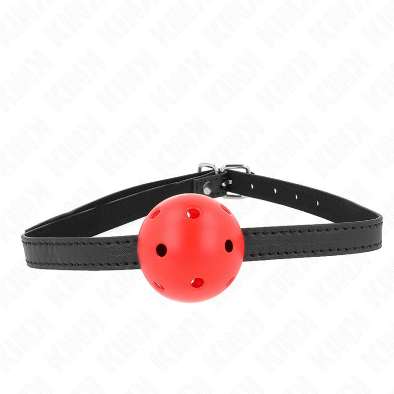 KINK - SIMPLICITY ROT ATMUNGSAKTIVER 4,5 CM BALLKNEBEL 62 x 1,5 CM