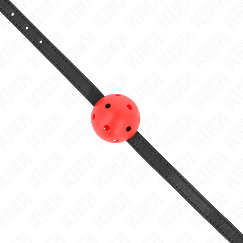 KINK - SIMPLICITY ROT ATMUNGSAKTIVER 4,5 CM BALLKNEBEL 62 x 1,5 CM