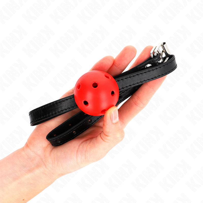 KINK - SIMPLICITY ROT ATMUNGSAKTIVER 4,5 CM BALLKNEBEL 62 x 1,5 CM