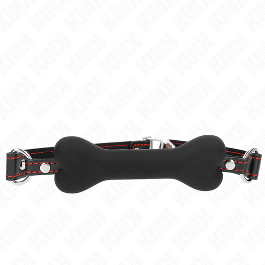 KINK - SCHWARZER KNOCHEN 12 CM KNEBEL 63 x 2 CM
