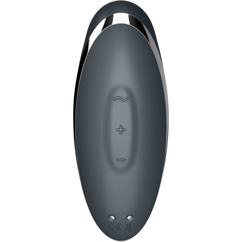 SATISFYER - TAP &amp; CLIMAX 2 VIBRATOR &amp; STIMULATOR GRAU