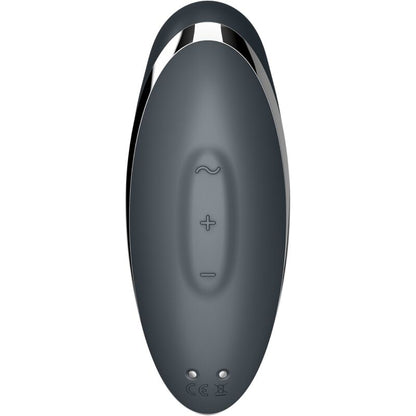 SATISFYER - TAP &amp; CLIMAX 2 VIBRATOR &amp; STIMULATOR GRAU