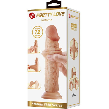 PRETTY LOVE - QUENTIN REALISTISCHER DILDO 18 CM FLESH