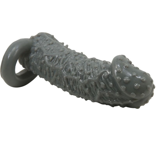 PRETTY LOVE - REALISTISCHER PENISVERGRÖSSERER UND VERZÖGERUNGSHÜLLE MODELL 2 GRAU