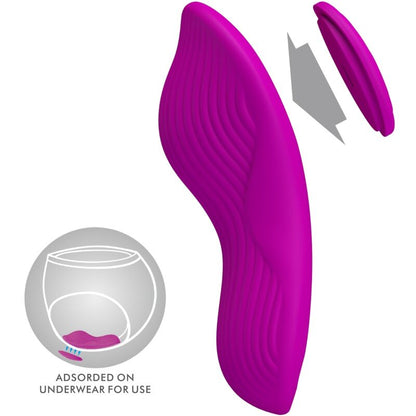 PRETTY LOVE - ROMARIO AUFLEGBARER KLITORISSTIMULATOR MIT FERNBEDIENUNG ROSA