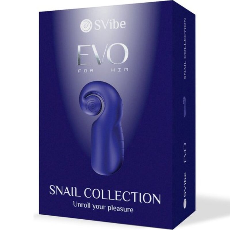 SNAIL VIBE - EVO FOR HIM MALE MASTURBATOR SLIDE NROLL DARK BLUE