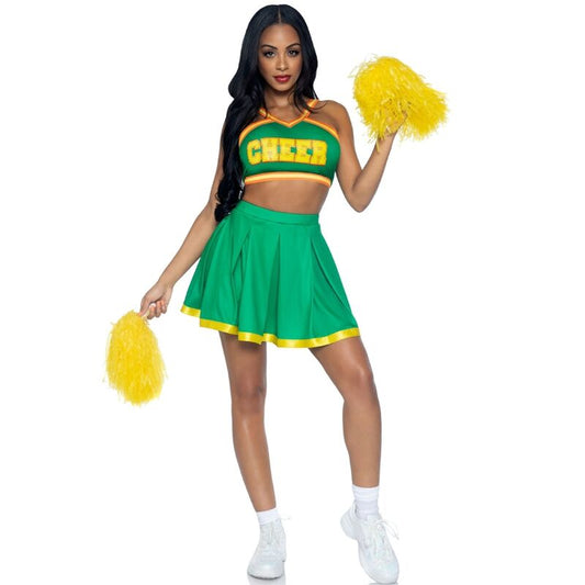 LEG AVENUE - Kostüm Cheerleader Grün S/M