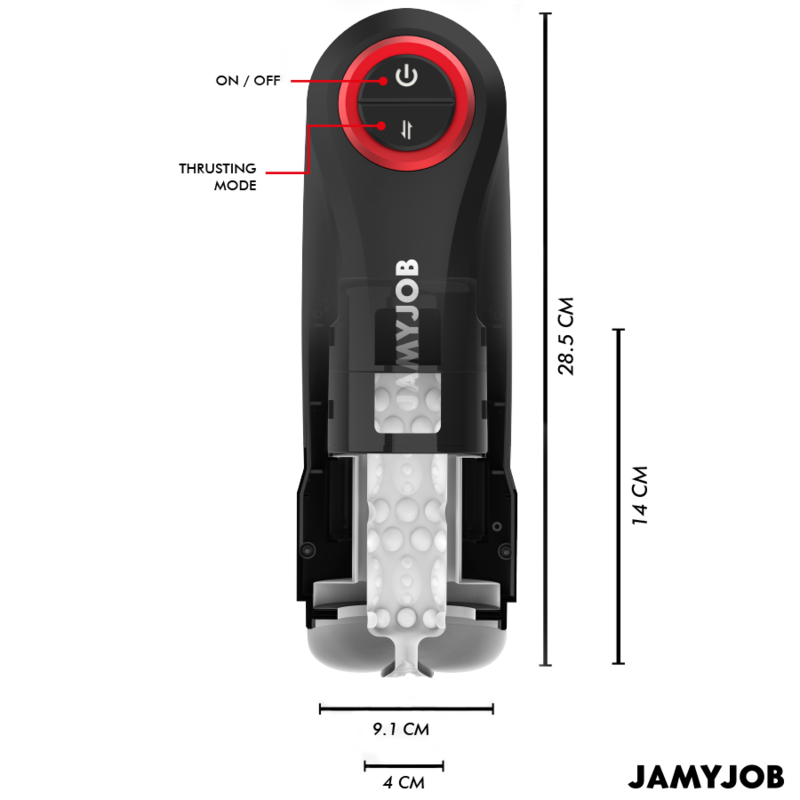 JAMYJOB - AUTOMATISCHER VAGINA-MASTURBATOR MIT GRAVITY-FUNKTION, 5 STOSSMODI UND SOUNDEFFEKT