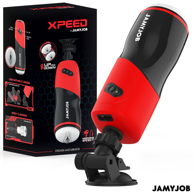 JAMYJOB - XPEED AUTOMATISCHER VAGINA-MASTURBATOR 5 STOSSMODI UND SOUNDEFFEKT