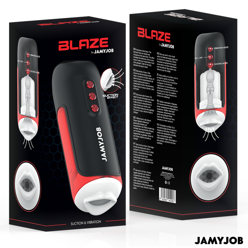 JAMYJOB - BLAZE AUTOMATISCHER MUNDMASTURBATOR 5 SAUG- UND VIBRATIONSMODI
