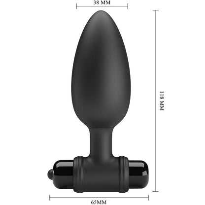 PRETTY LOVE - VIBRA BUTT PLUG 2 ANAL PLUG 10 VIBRATIONS BLACK