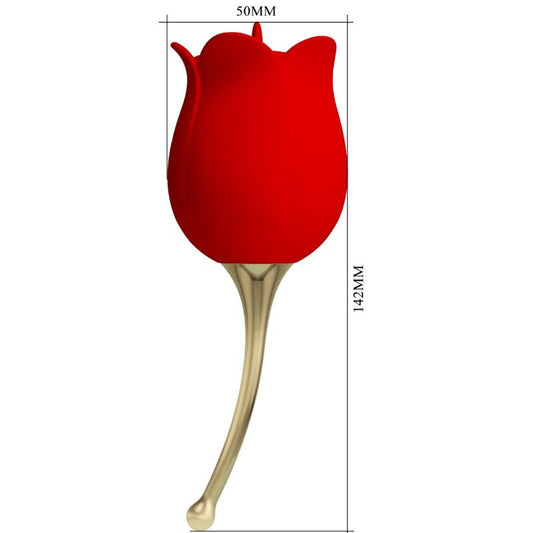 PRETTY LOVE - ROSE LOVER ROSE KLITORISSTIMULATOR 12 VIBRATIONEN ROT
