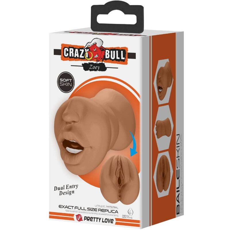 CRAZY BULL - ZOEY DOPPELMASTURBATOR MUND &amp; VAGINA FLESH