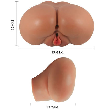 CRAZY BULL - LUNA VIBRATOR BUTT MIT REALISTISCHER VAGINA UND ANUS-STEUERUNG FERNBEDIENUNG