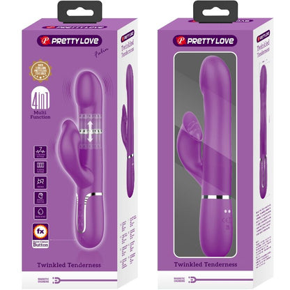 PRETTY LOVE - 4 IN 1 MULTIFUNKTIONSVIBRATOR &amp; STIMULATOR LILA