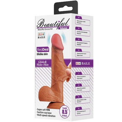 BAILE - BAHAMUT REALISTISCHER VIBRATOR 21,8 CM FLESH FERNBEDIENUNG
