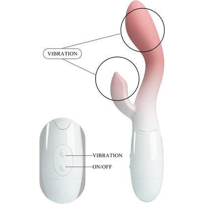 PRETTY LOVE - BRIGHTY G-SPOT VIBRATOR + KLITORIS STIMULATOR 30 VIBRATIONEN ROSA
