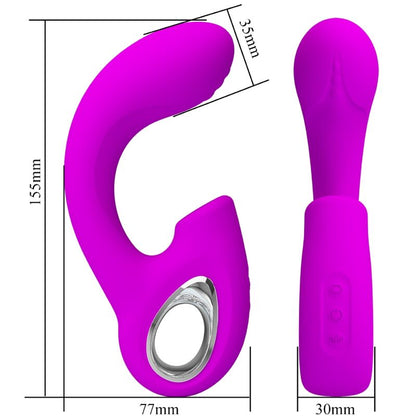 PRETTY LOVE - SIBEL SIBEL G-SPOT VIBRATOR + KLITORISSTIMULATOR 10 VIBRATIONEN LILA