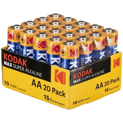 KODAK - MAX ALKALINE BATTERIE AA LR6 PACK*20 BATTERIEN